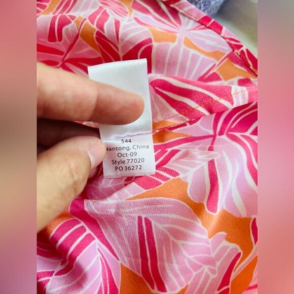 Lilly Pulitzer silk sleeveless blouse Size 4 - Picture 7 of 9